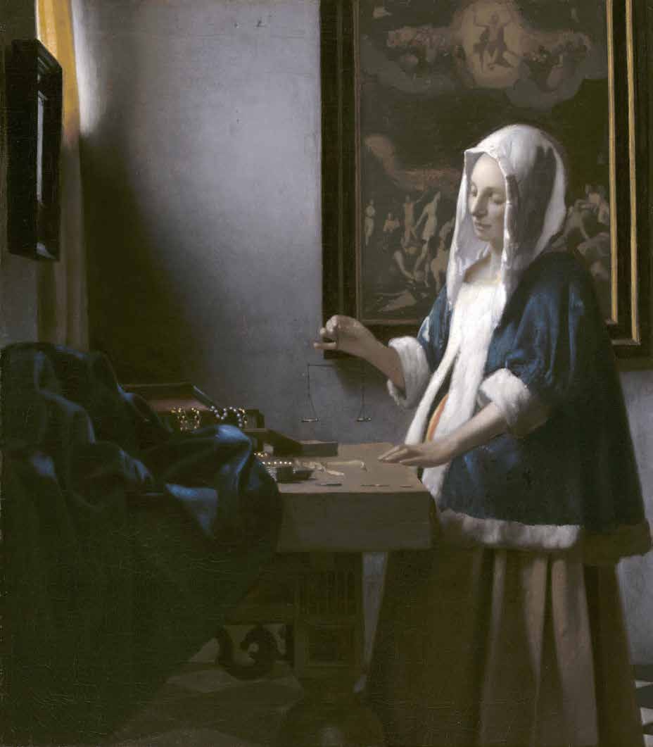 A woman holding a balance, c.1664