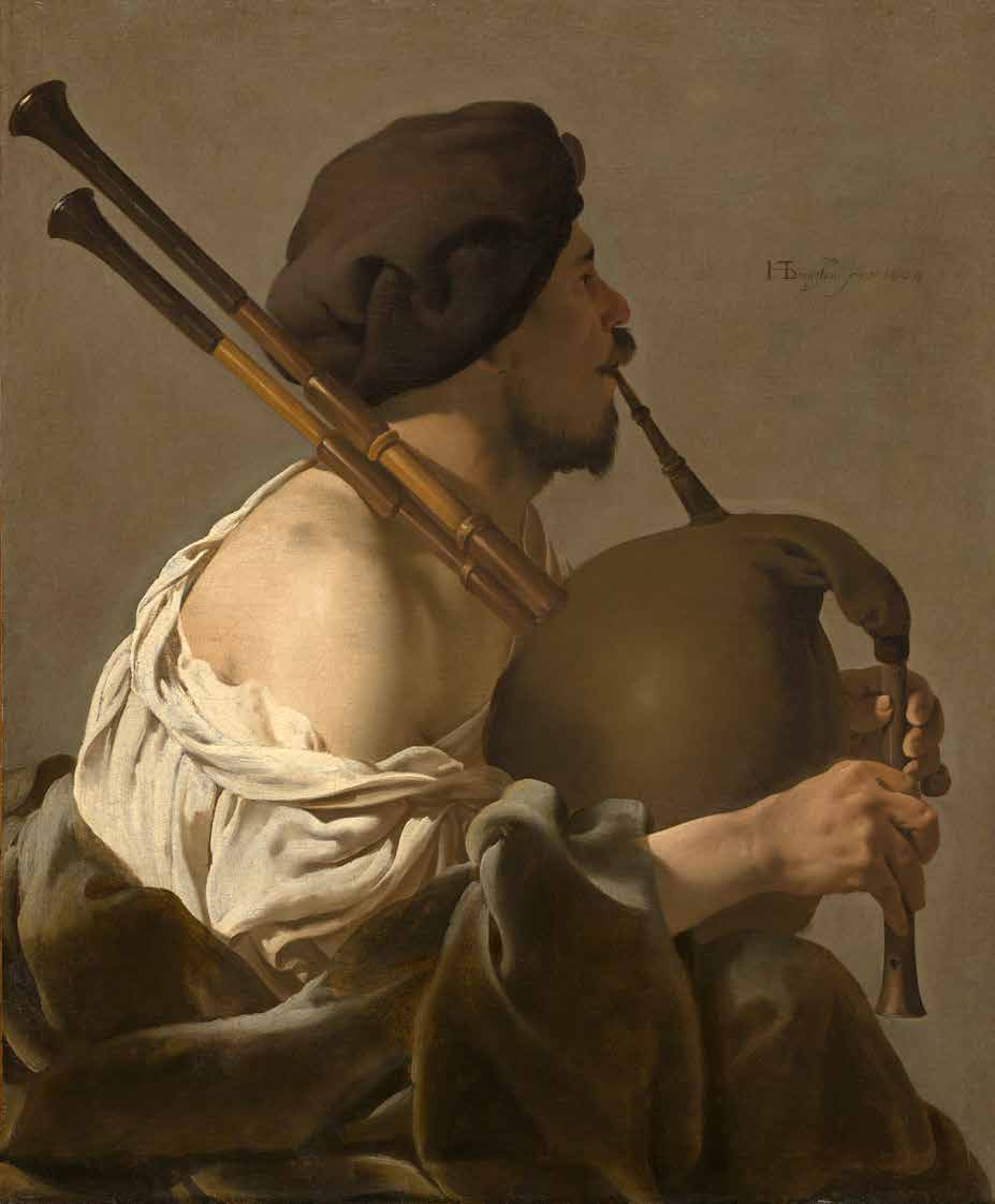 A bagpipe player, 1624