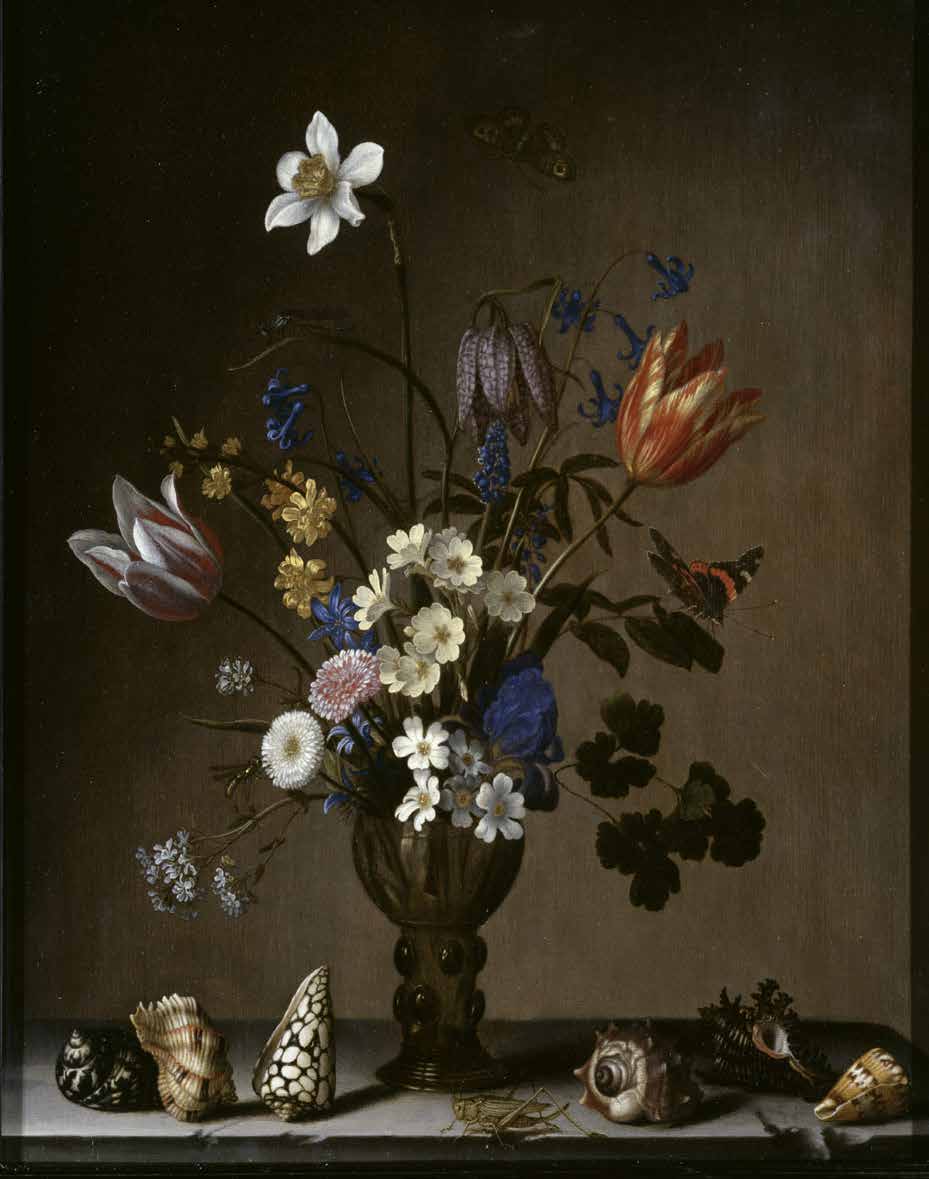 A floral still life with shells, 1630s