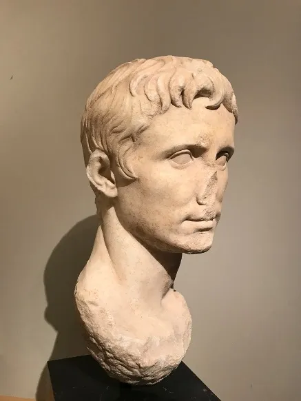 Head of Emperor Augustus (Prima Porta Type) Marble