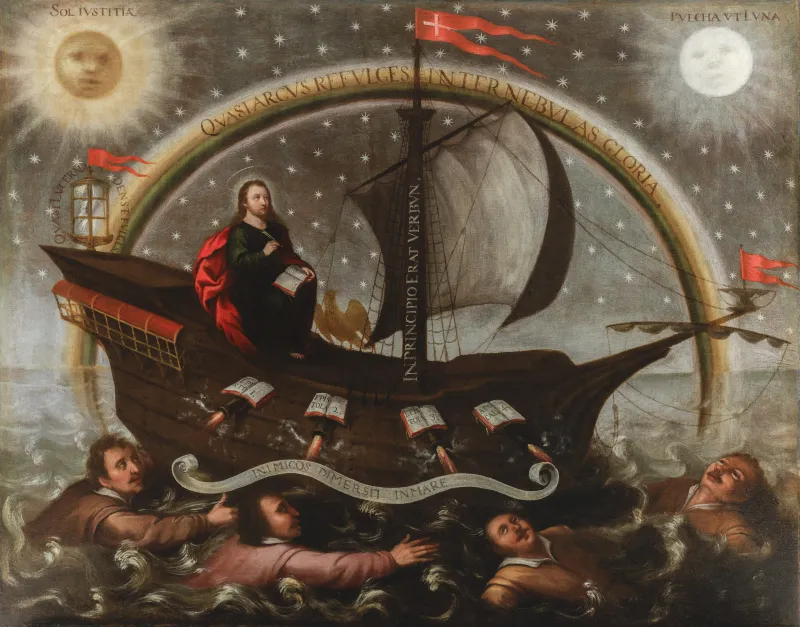 Saint John the Evangelist Navigating the Ship of the Church – Leonardo Flores